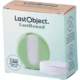 LastObject 7 Pads démaquillants réutilisables avec étui vert