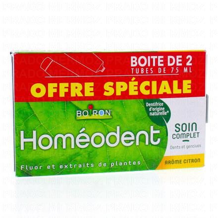 soin complet dents et gencives citron tube 75ml x2