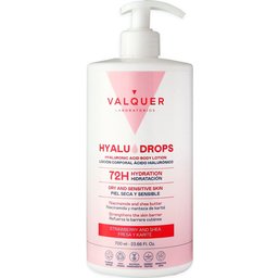 Hyaludrops Lait Corps Fraise et Karité 72H 700ml