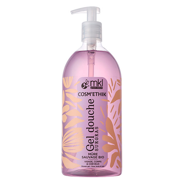 Gel Douche Mûre Sauvage Bio Cosm'ethik 1L