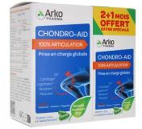 Chondro-Aid 100% Articulation 2 Mois + 1 Mois Offert 180 Gélules - Boîte 180 gélules