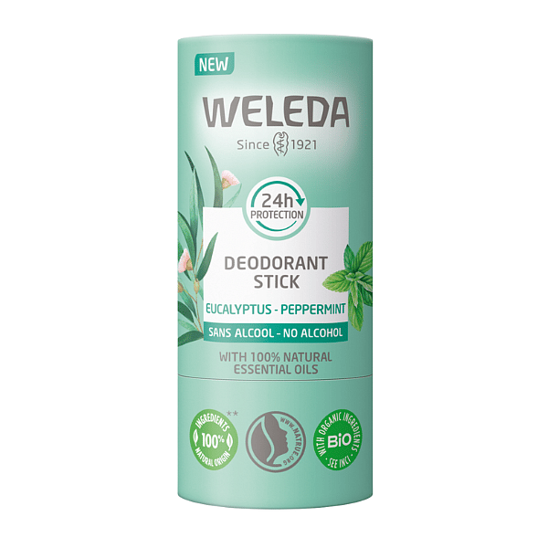 Déodorant solide 24H Eucalyptus Menthe poivrée - Weleda