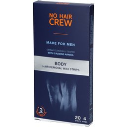 For men Bandes d'épilation à la cire