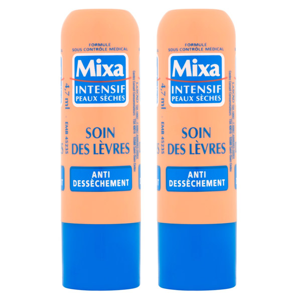 Visage Soins Lèvres Anti-Dessèchement Lot de 2 x 4,7g