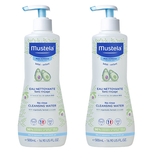 Bain & Toilette Eau Nettoyante Sans Rinçage Lot de 2 x 500ml