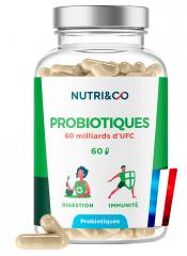 Nutri&Co; Probiotiques 60 Gélules - Pot 60 gélules