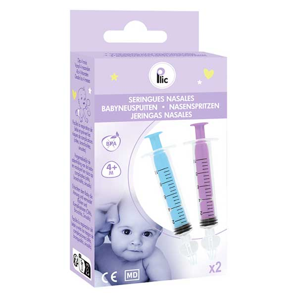 seringues de lavage nasal pour bébés - Lot de 2
