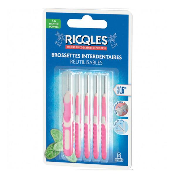 Brossettes Interdentaires Réutilisables 0,6mm 5 unités
