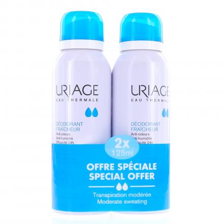 Déodorant fraîcheur spray lot 2 x 125ml