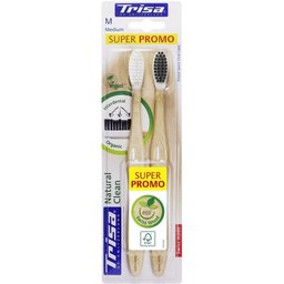 2 Brosses à dents médium Natural Clean