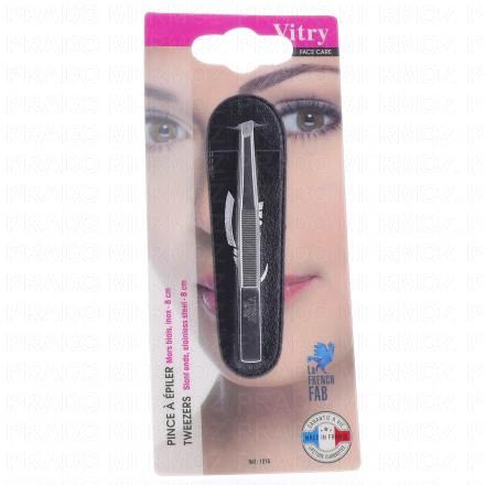 Face Care - Pince à épiler mors biais Inox