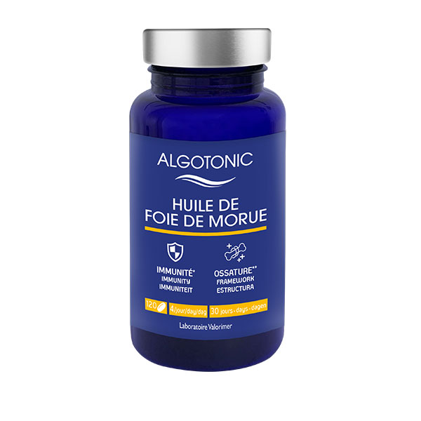 Huile de Foie de Morue Ossature Pilulier 120 capsules