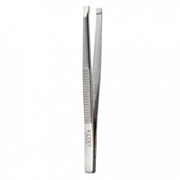 Pince à Epiler Mors Droits Inox 9cm