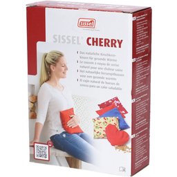 Sissel® Cherry Coussin Noyaux de Cerise 24 cm x 26 cm Bleu