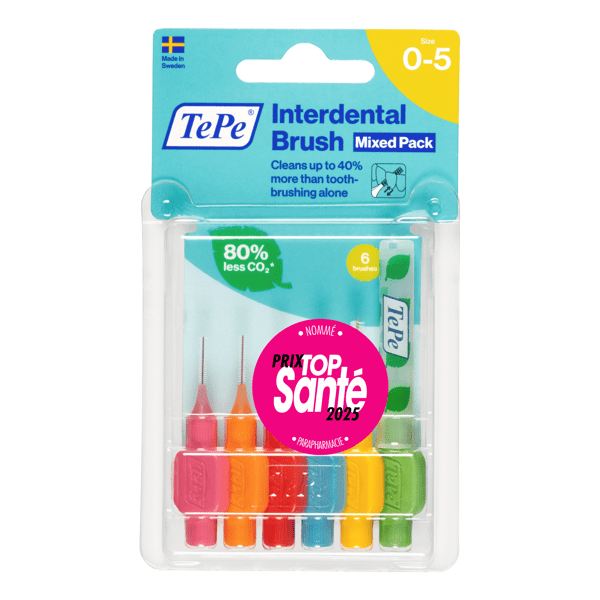 Brossettes Interdentaires Originales Assortiment toutes tailles (0.4-0.8 mm) 6 brossettes
