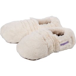 Warmies® Slippies® Deluxe en peluche crème beige Taille 36-40