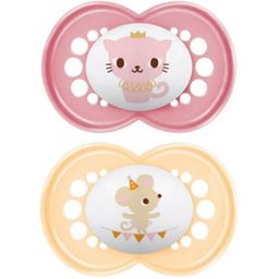 Original Animaux Sucette Silicone +6 Mois 2 Unités