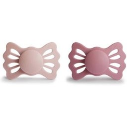 Lucky Silicone Pacifier Blush Cedar 6-18M 2uts