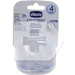 Chicco™ Sucette en silicone Physiosoft caoutchouc tout usage anatomique 4M+ 1ud
