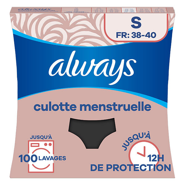 Culotte Menstruelle Lavable S Flux Modéré À Abondant 1 unité