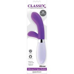 Vibrateur Rabbit Point G Silicone Pourpre 1ut