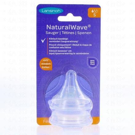 Naturalwave - Tétines spécial allaitement x2 taille s débit lent