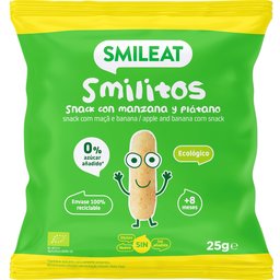 Smilitos de Manzana y Plátano Bio 25g