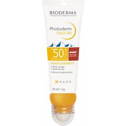Photoderm Duo Ski SPF50+ Peaux Sensibles Crème Solaire 20ml + Stick Lèvres2g