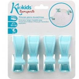 Set de pinces en mousseline en bleu 4 pièces