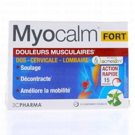 3C PHARMA Myocalm Fort - douleurs musculaires x15 comprimés