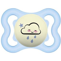 Supreme Night Sucette Silicone 2-6M Bleue