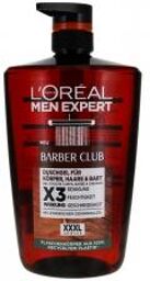 Men Expert Barber Club Gel Douche Corps Cheveux et Barbe 1 L - Flacon-Pompe 1 Litre