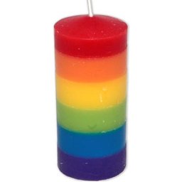 Bougie Large Drapeau LGBT 1ut