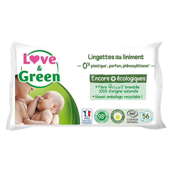 Lingettes Hypoallergéniques au Liniment 56 unités