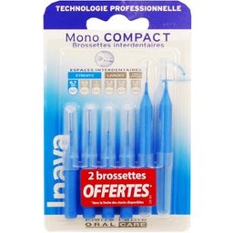Cepillos Mono Compact Azul 6uds