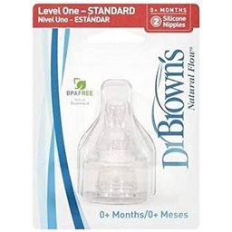 Dr. Browns Tetina Natural Flow Standard Silicone Nivel 1 2uds