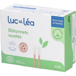 Luc et Lea Bâtonnets ouatés Tige Bambou