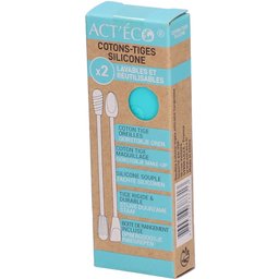 Double Cotons-tiges Silicone Turquoise
