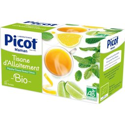 Maman Tisane d'Allaitement Menthe Douce Saveur Citron Bio 20 Sachets