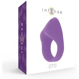 Oto Rechargeable Vibrating Ring Rechargeable Purple 1pc