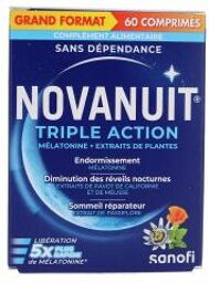 Novanuit Triple Action Grand Format - Boîte 60 comprimés