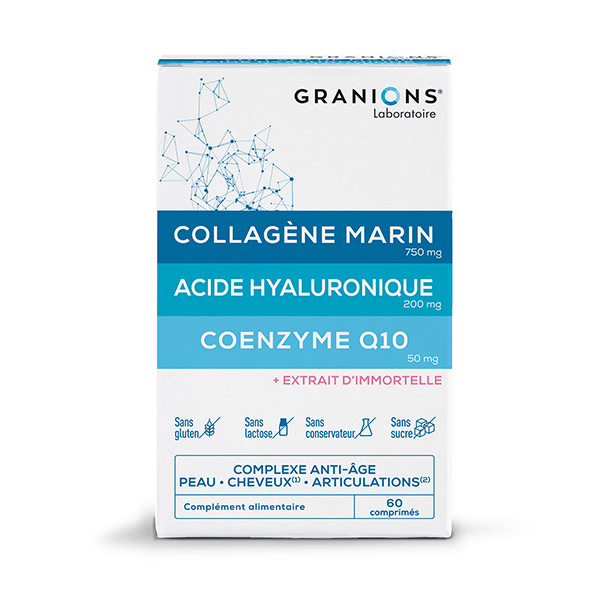 Granions Complexe Collagène Acide Hyaluronique & CoQ10 60 comprimés