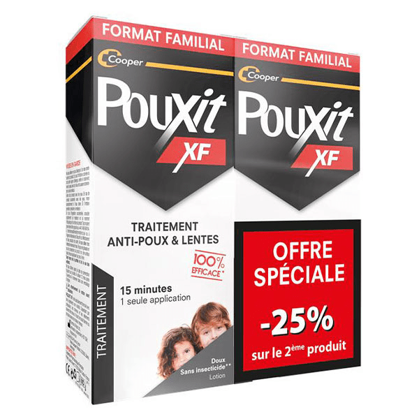XF Lotion Anti-poux et Lentes 100% efficace Lot de 2x 200ml