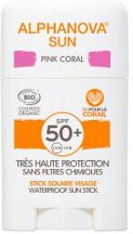 Santé Organic Sun Stick Sol. Spf50+ Pink Coral (Rose)Bio*Sport12G - Stick 12 g