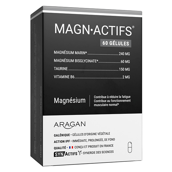 Aragan - - Magnactifs® - Fatigue, Stress - Magnésium - 60 gélules