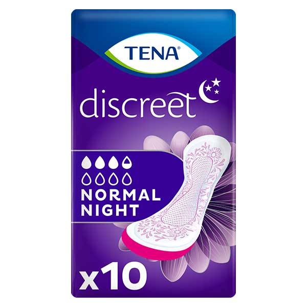 Discreet Serviette Hygiénique de Nuit Normal Night 10 unités