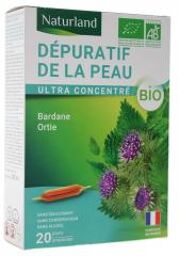 Dépuratif de la Peau Bio 20 Ampoules Buvables de 10 ml - Boîte 20 ampoules de 10 ml