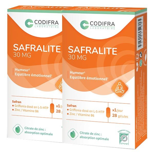 Duo Safralite pour une Humeur Retrouvée 2x28 gélules