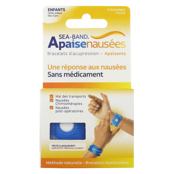  Enfant Bracelet Anti-Nausées Bleu 2 unités