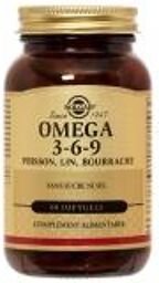 Omega 3-6-9 Poisson, Lin, Bourrache 60 Gélules - Flacon 60 gélules
